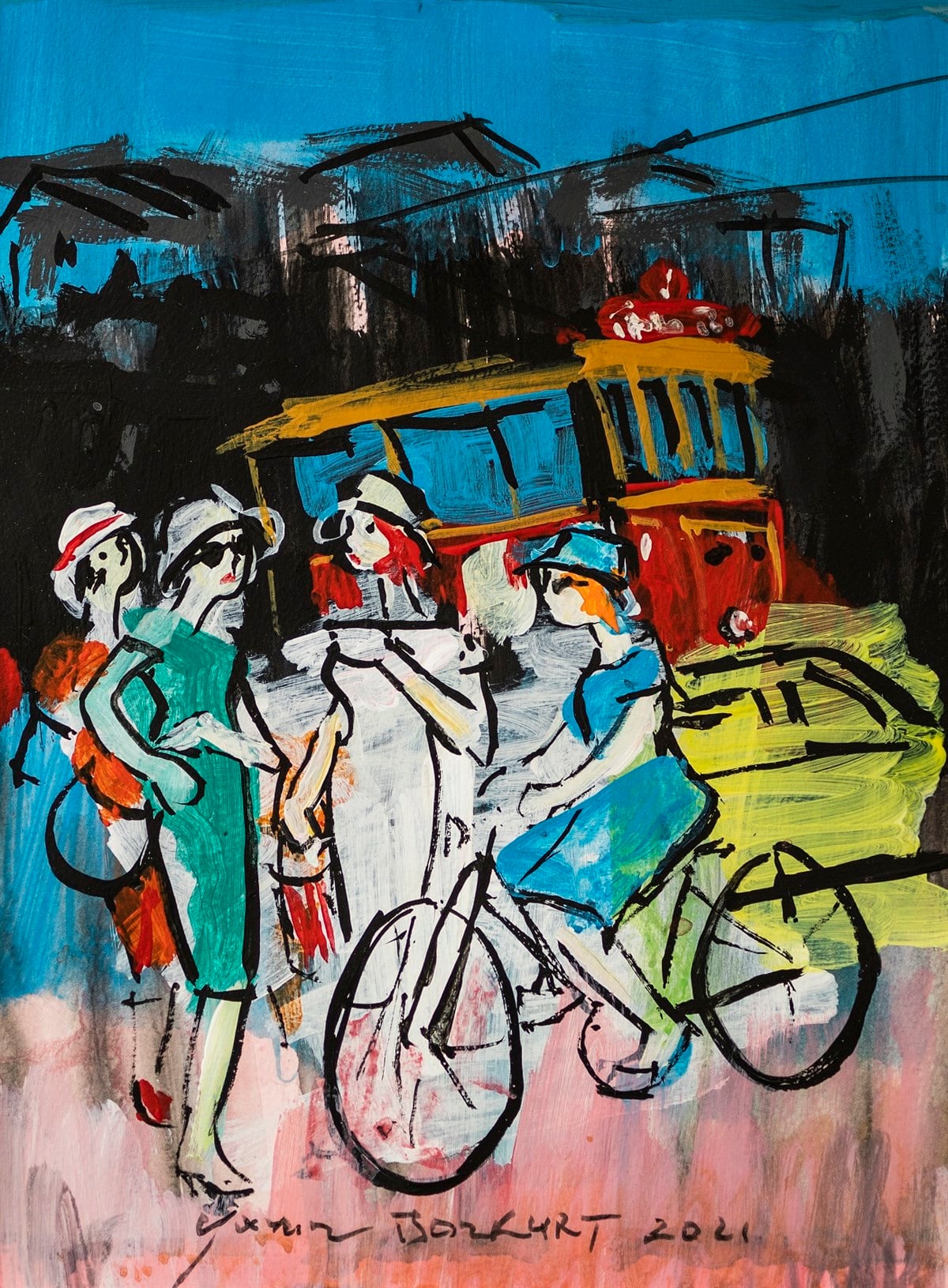 Original Art WorksYavuz Bozkurt - İstanbul Serisi (2021/3 - Karışık Teknik)