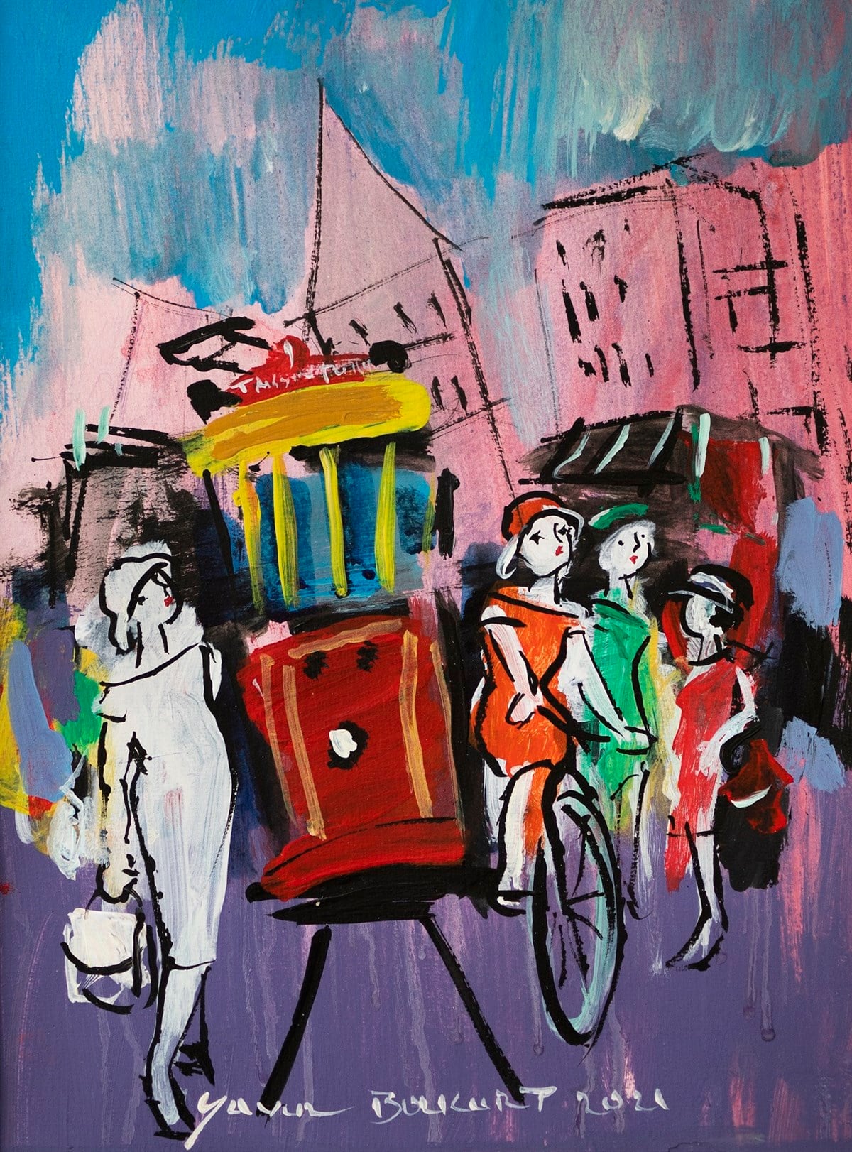 Original Art WorksYavuz Bozkurt - İstanbul Serisi (2021/2 - Karışık Teknik)