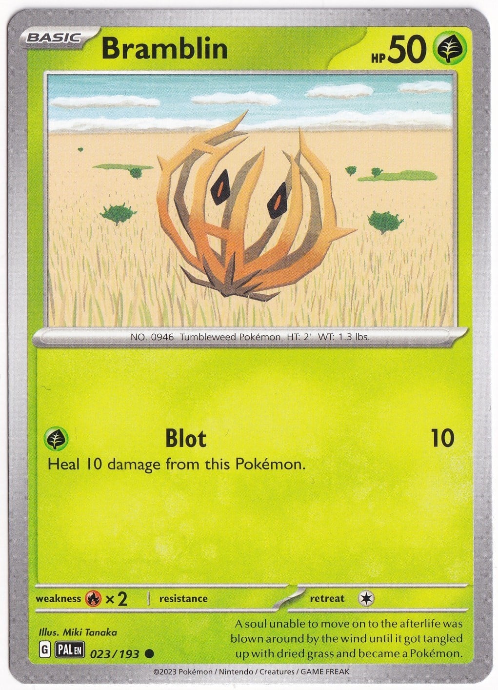 Paldea EvolvedBramblin 023/193 - Paldea Evolved - Pokemon Kartı (Mint)