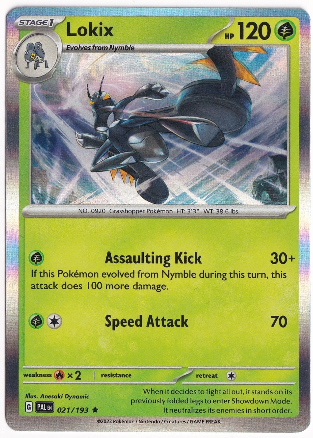 Paldea EvolvedLokix [Holo] 021/193 - Paldea Evolved - Pokemon Kartı (Mint)