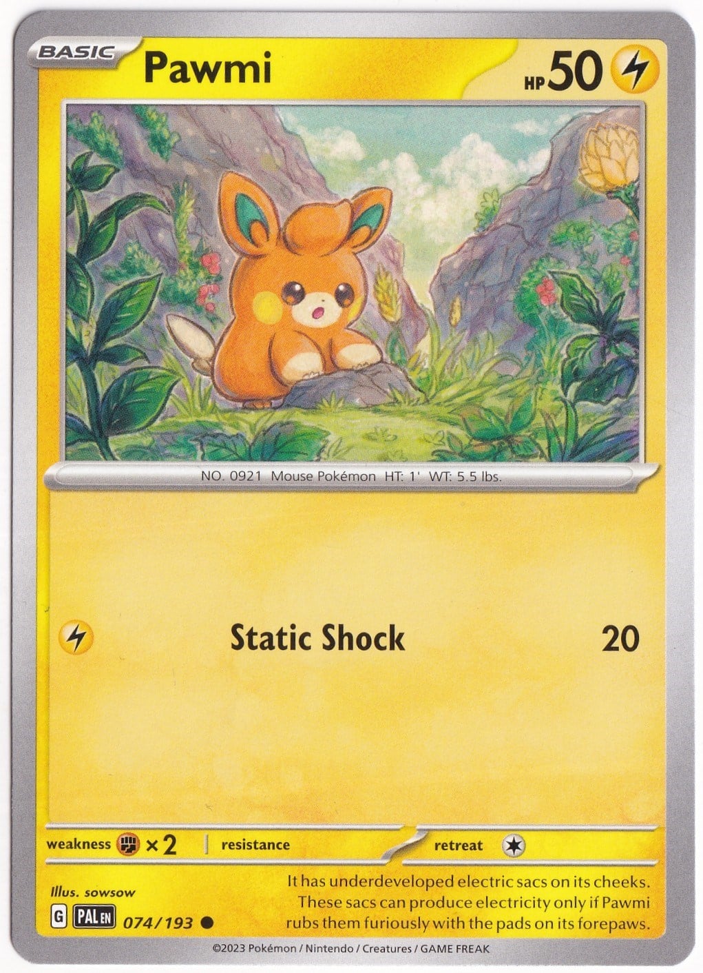 Paldea EvolvedPawmi 074/193 - Paldea Evolved - Pokemon Kartı (Mint)
