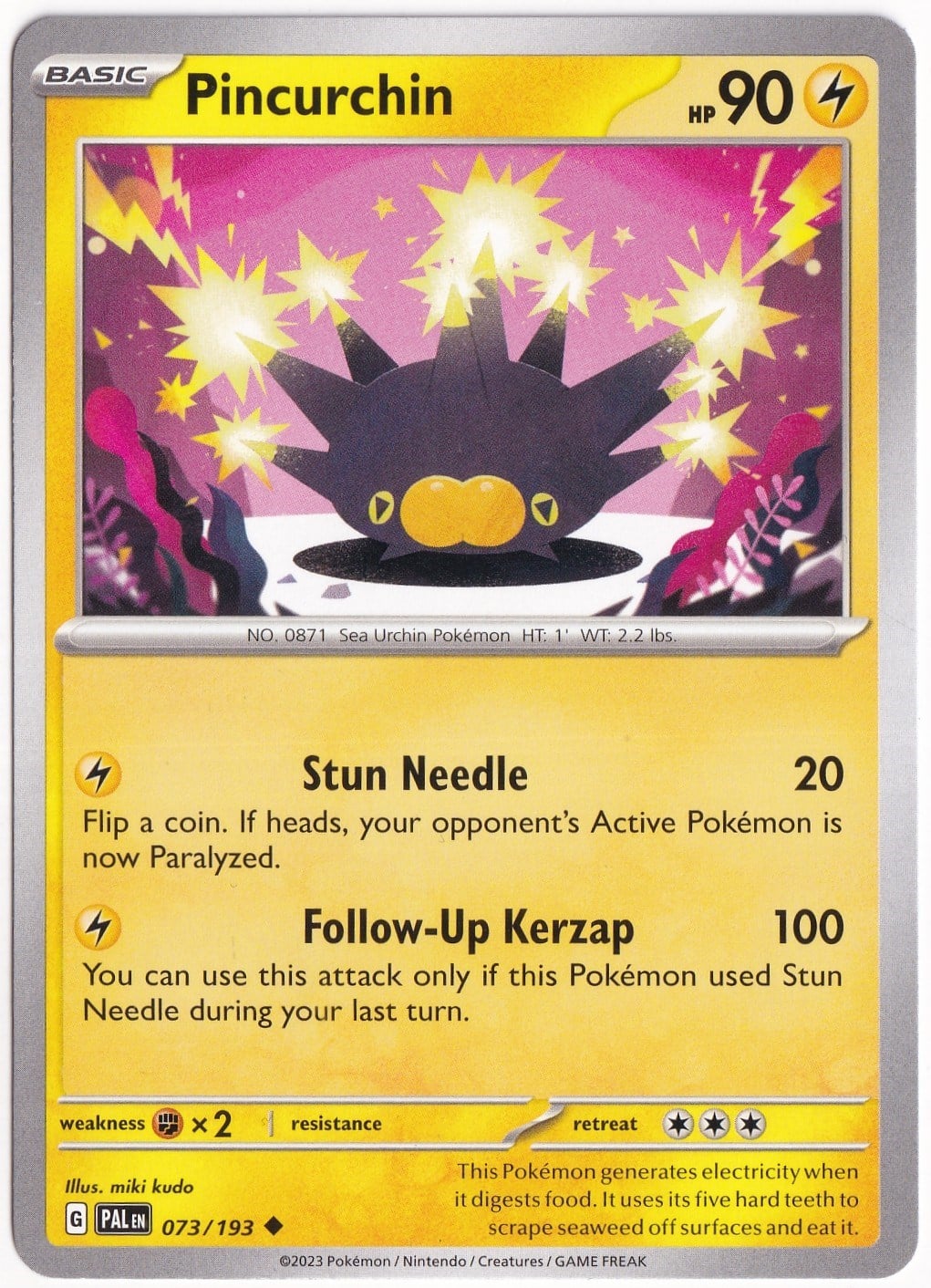 Paldea EvolvedPincurchin 073/193 - Paldea Evolved - Pokemon Kartı (Mint)