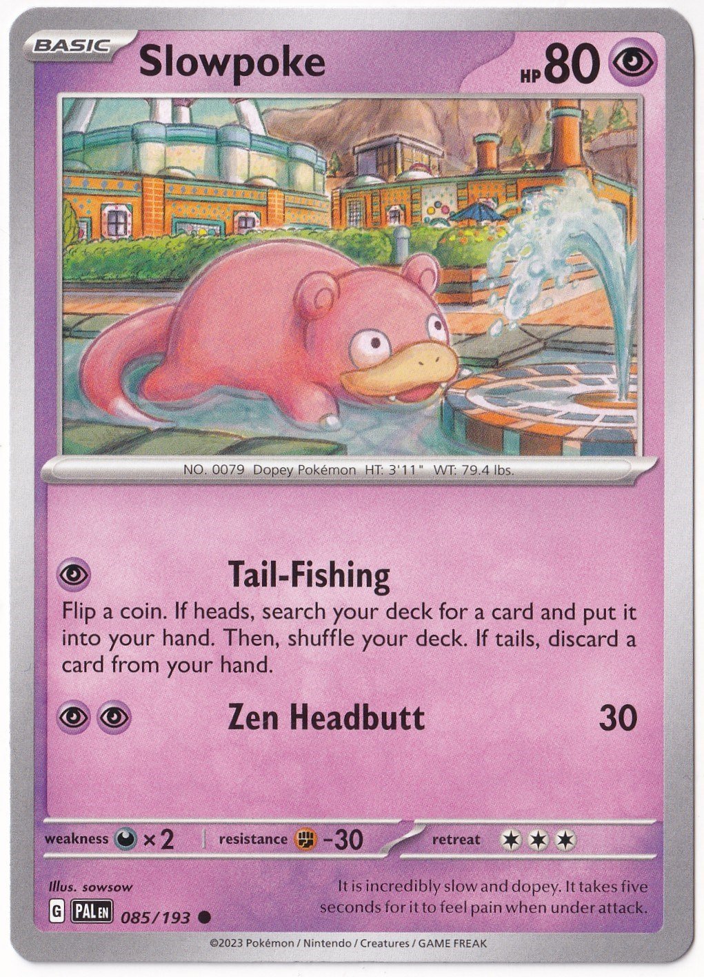 Paldea EvolvedSlowpoke 085/193 - Paldea Evolved - Pokemon Kartı (Mint)