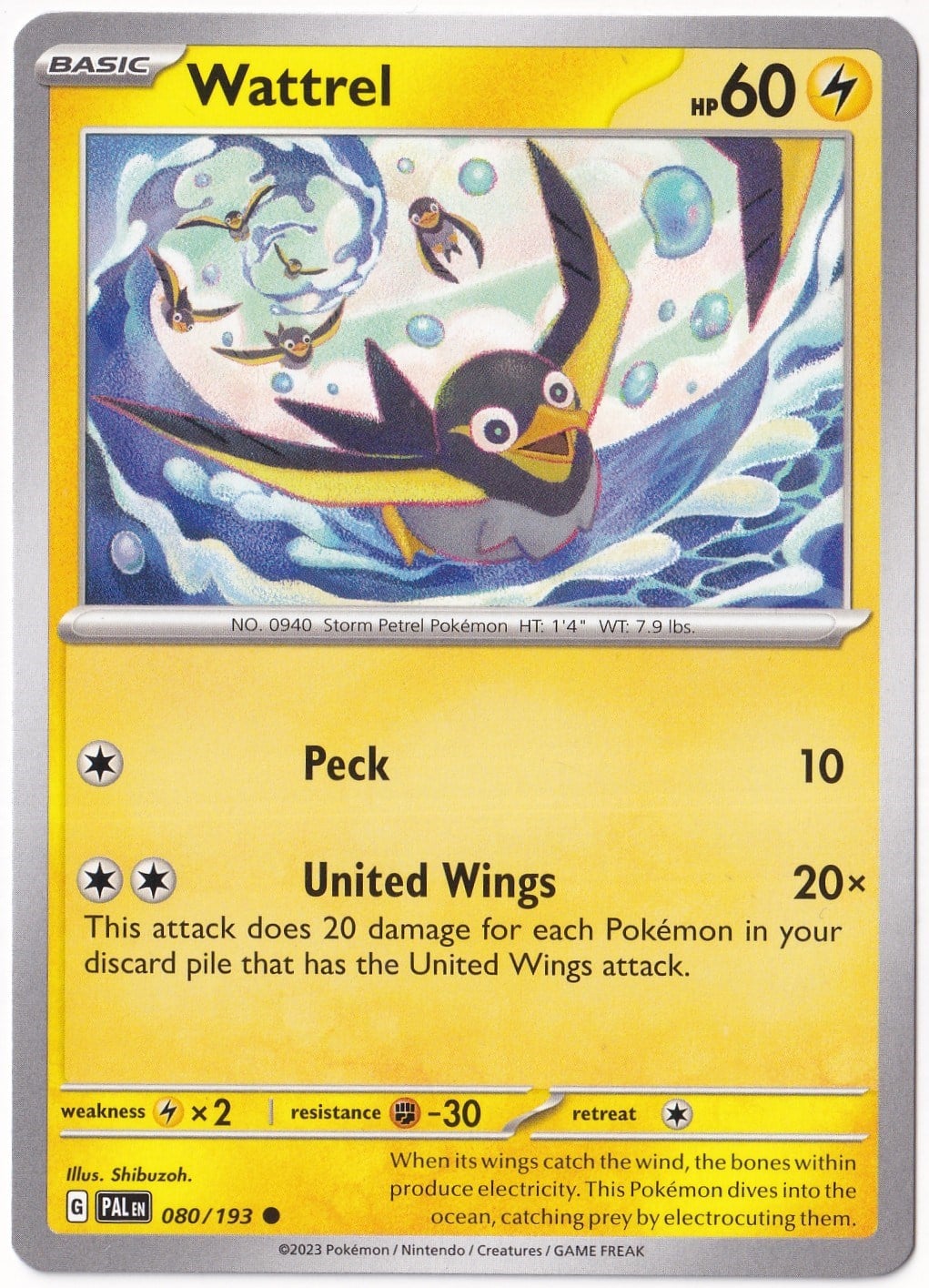Paldea EvolvedWattrel 080/193 - Paldea Evolved - Pokemon Kartı (Mint)