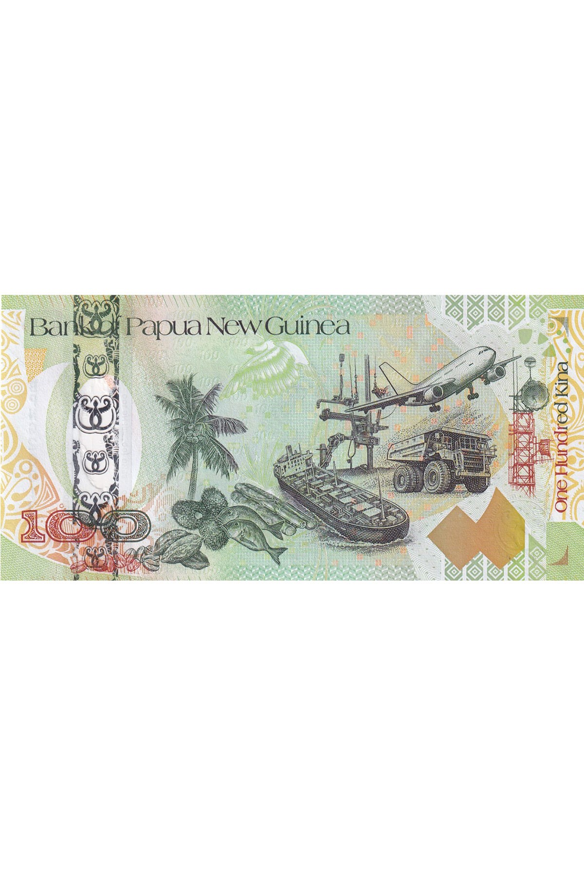 Papua Yeni Gine, 100 Kina (2008), Eski Yabancı Kağıt P#37