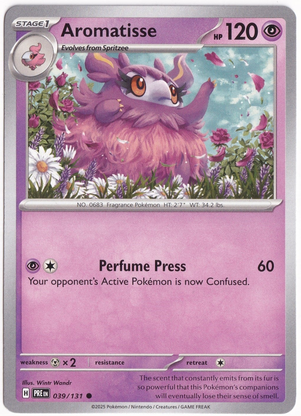 Prismatic EvolutionsAromatisse 039/131 - Prismatic Evolutions - Pokemon Kartı (Mint)