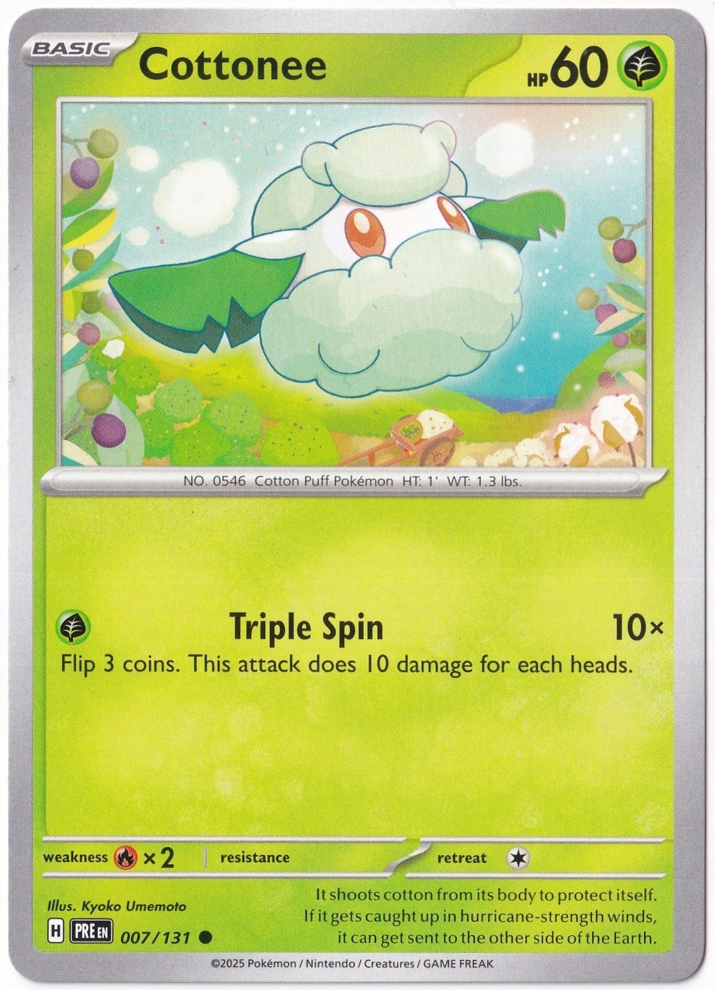 Prismatic EvolutionsCottonee 007/131 - Prismatic Evolutions - Pokemon Kartı (Mint)