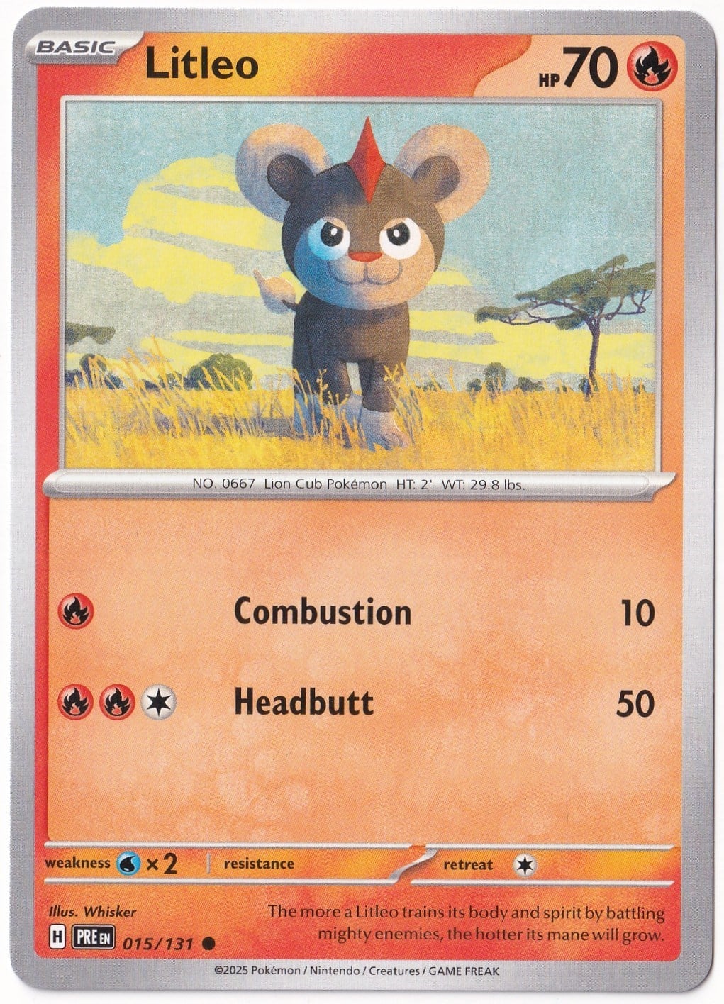 Prismatic EvolutionsLitleo 015/131 - Prismatic Evolutions - Pokemon Kartı (Mint)