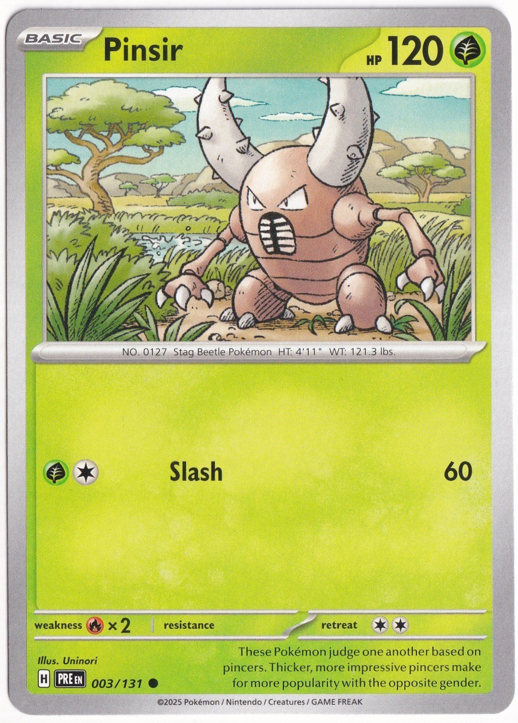 Prismatic EvolutionsPinsir #3 - Prismatic Evolutions - Pokemon Kartı (Mint)