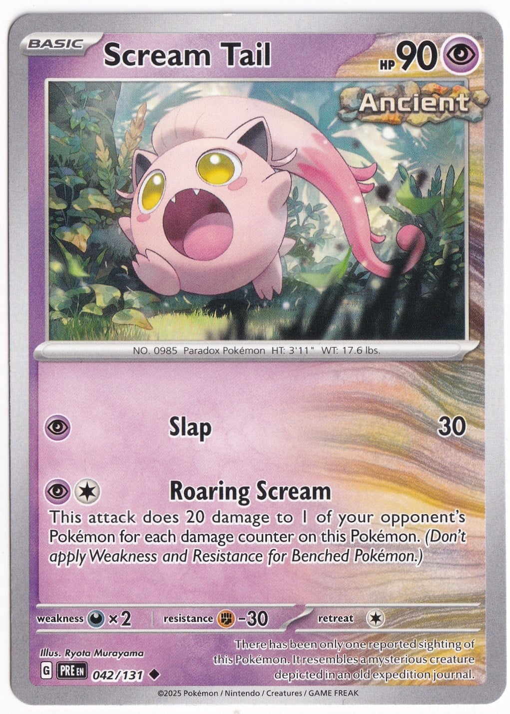 Prismatic EvolutionsScream Tail 042/131 - Prismatic Evolutions - Pokemon Kartı (Mint)