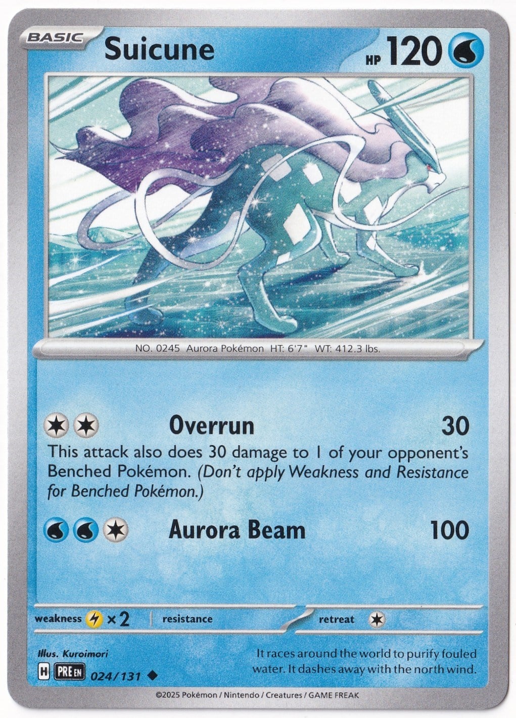 Prismatic EvolutionsSuicune 024/131 - Prismatic Evolutions - Pokemon Kartı (Mint)