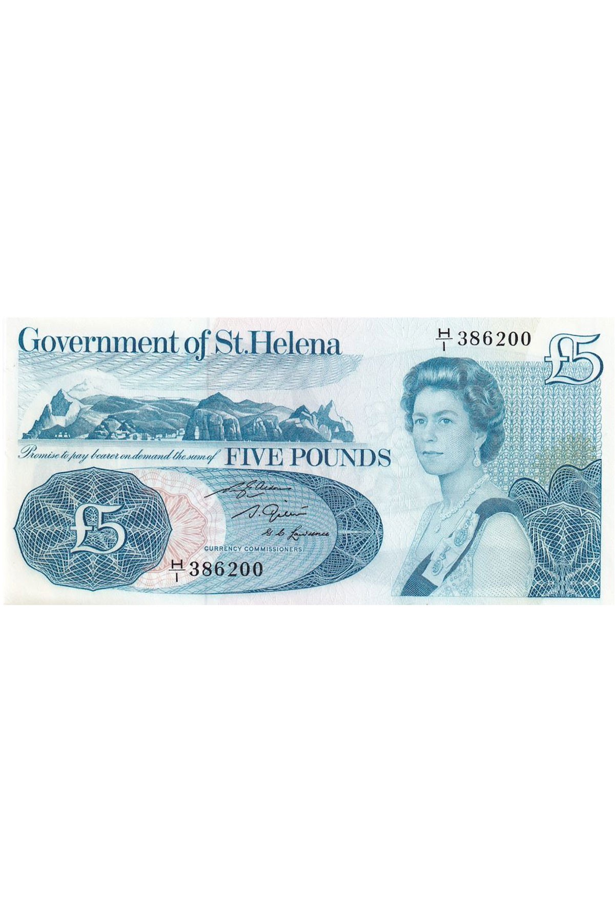 Saint Helena, 5 Pound (1981), Eski Yabancı Kağıt Para P#7b