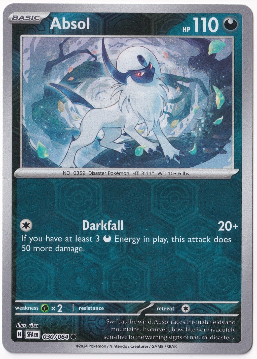 Shrouded FableAbsol [Reverse Holo] #30 Pokemon Shrouded Fable Pokemon Oyun Kartı
