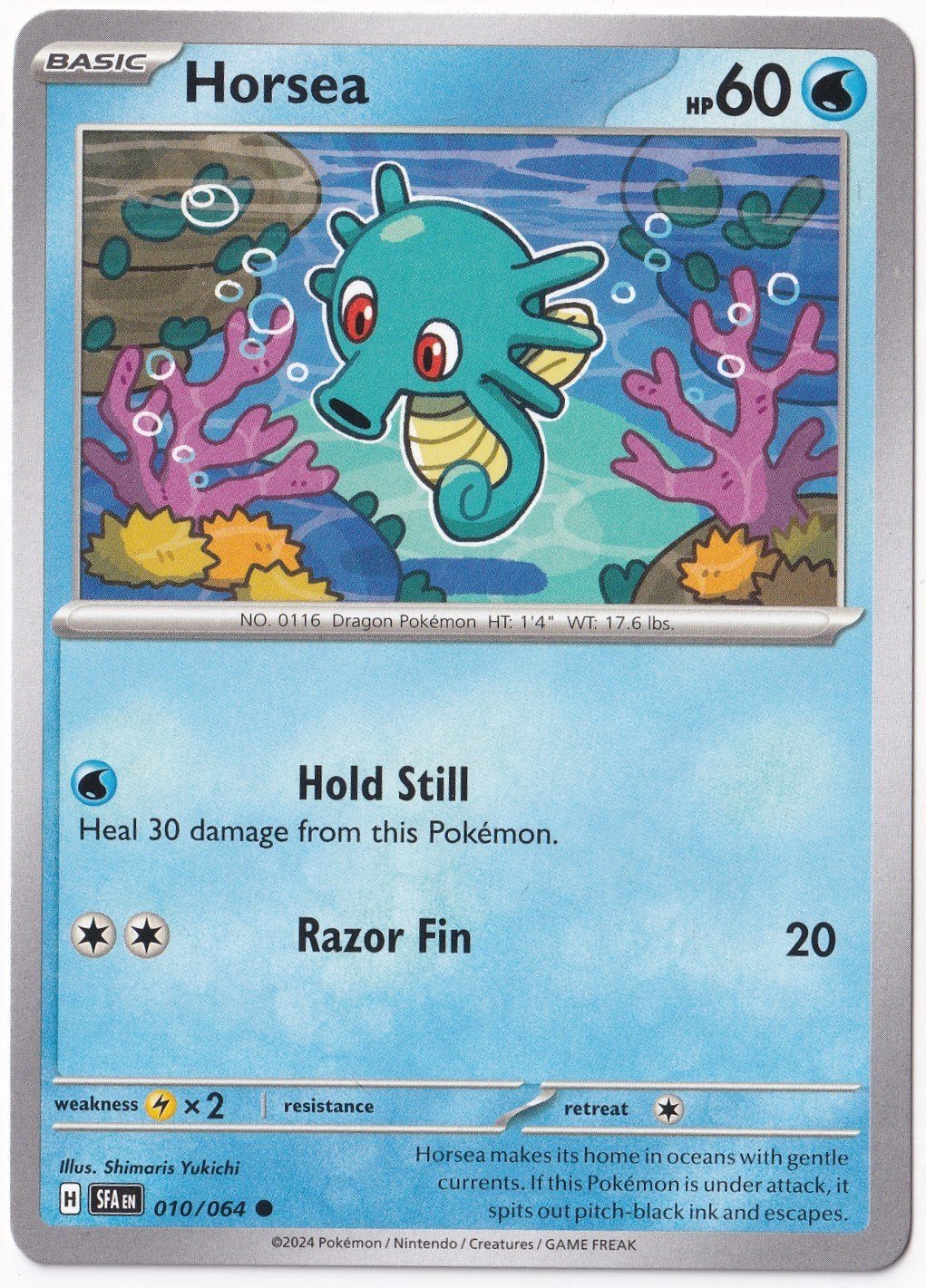 Shrouded FableHorsea #10 Pokemon Shrouded Fable Pokemon Oyun Kartı