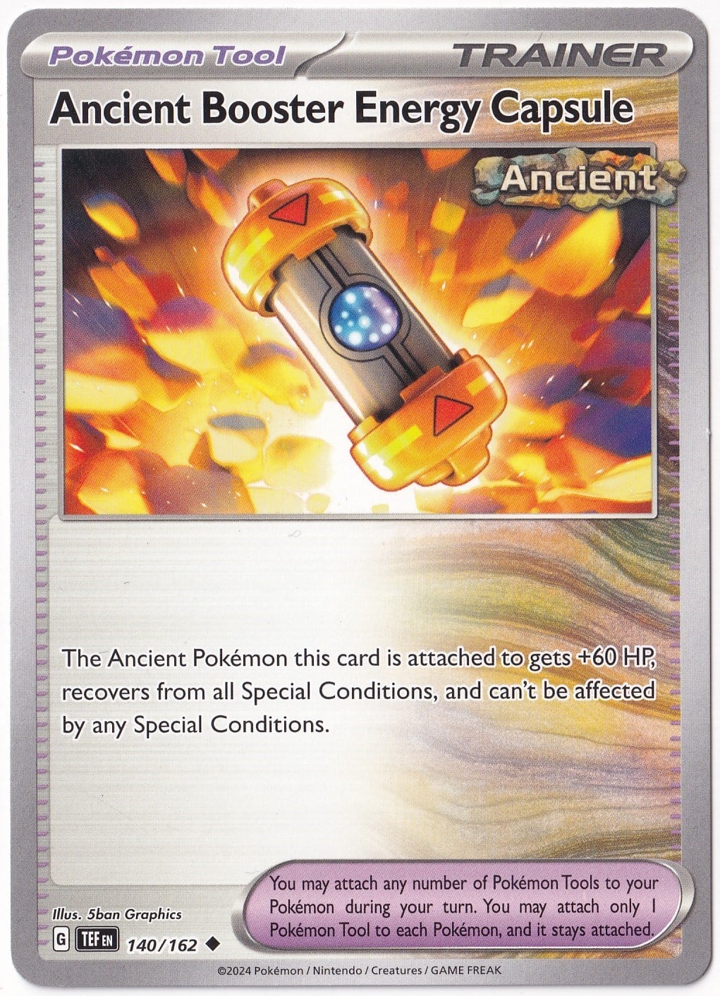 Temporal ForcesAncient Booster Energy Capsule 140/162 - Temporal Forces - Pokemon Kartı (Mint)