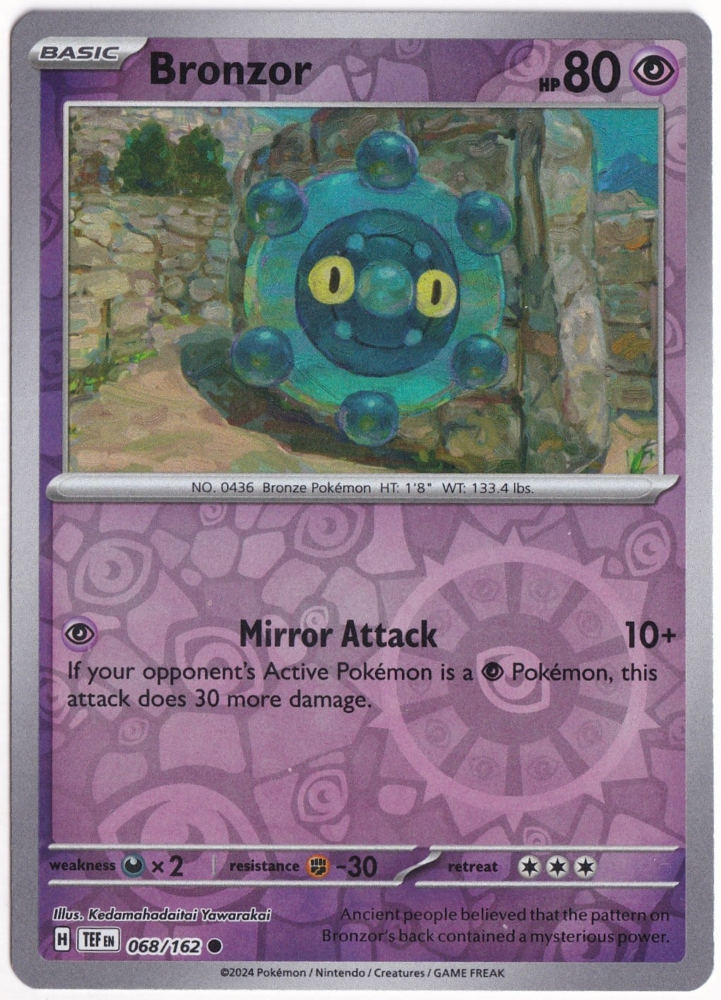 Temporal ForcesBronzor [Reverse Holo] 068/162 - Temporal Forces - Pokemon Kartı (Mint)