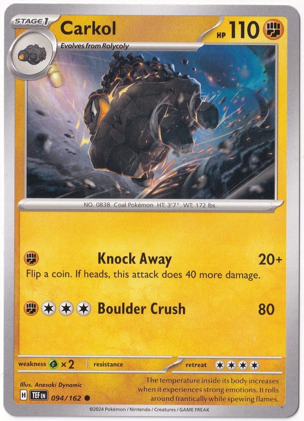 Temporal ForcesCarkol 094/162 - Temporal Forces - Pokemon Kartı (Mint)