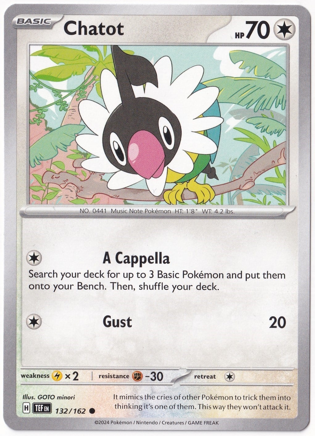 Temporal ForcesChatot 132/162 - Temporal Forces - Pokemon Kartı (Mint)