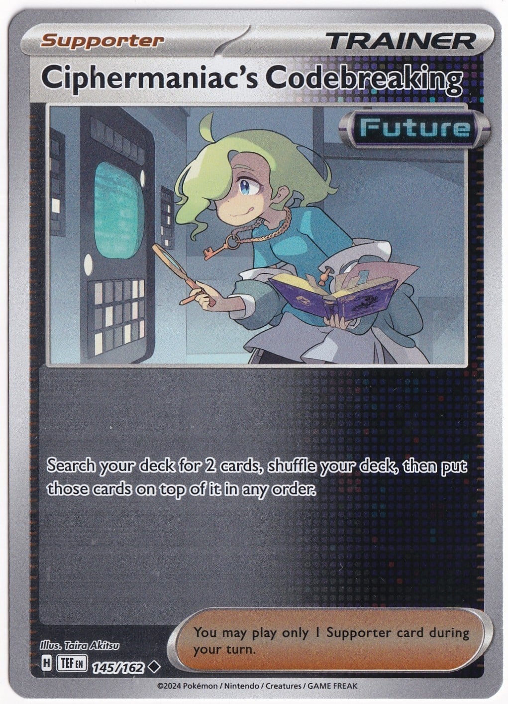 Temporal ForcesCiphermaniac's Codebreaking [Reverse Holo] 145/162 - Temporal Forces - Pokemon Kartı (Mint)