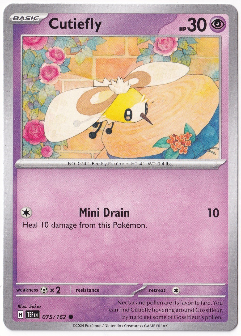 Temporal ForcesCutiefly 075/162 - Temporal Forces - Pokemon Kartı (Mint)