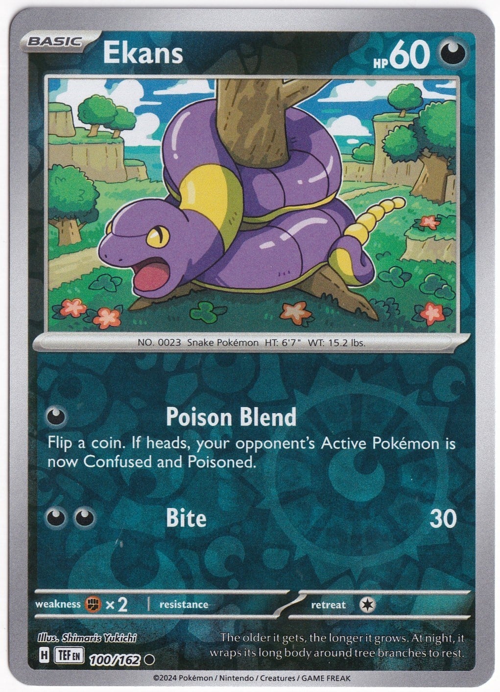 Temporal ForcesEkans [Reverse Holo] 100/162 - Temporal Forces - Pokemon Kartı (Mint)