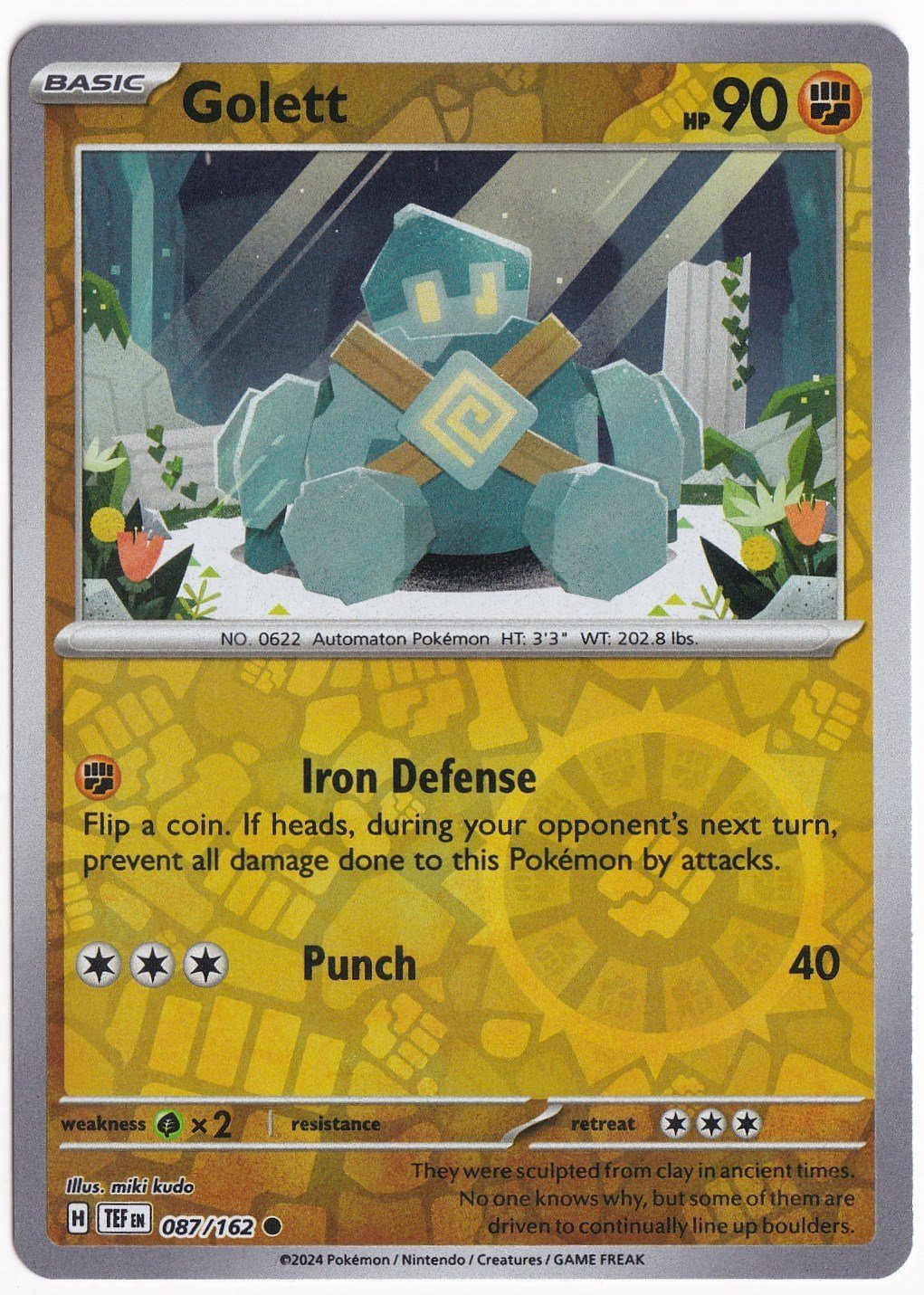 Temporal ForcesGolett [Reverse Holo] 087/162 - Temporal Forces - Pokemon Kartı (Mint)