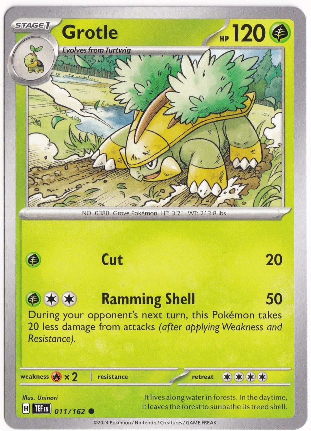 Temporal ForcesGrotle 011/162 - Temporal Forces - Pokemon Kartı (Mint)
