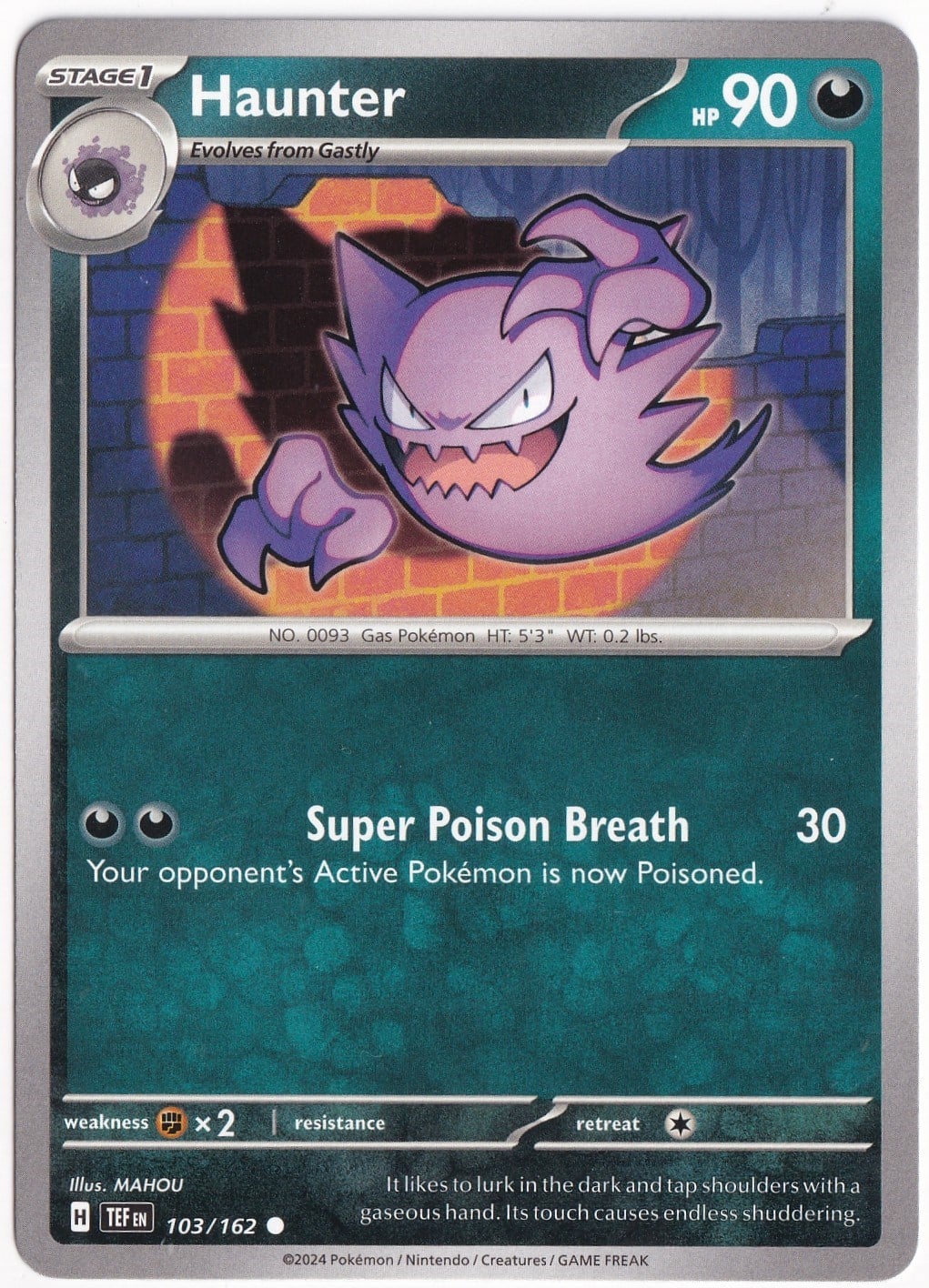 Temporal ForcesHaunter 103/162 - Temporal Forces - Pokemon Kartı (Mint)