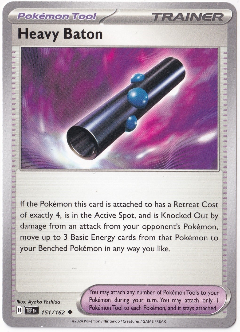 Temporal ForcesHeavy Baton 151/162 - Temporal Forces - Pokemon Kartı (Mint)