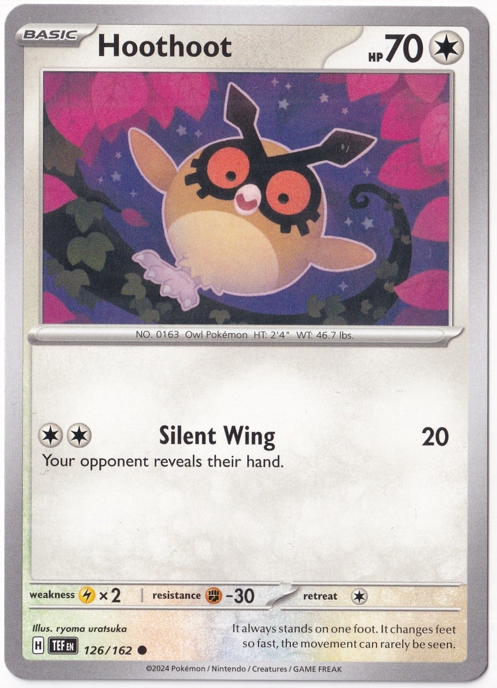 Temporal ForcesHoothoot 126/162 - Temporal Forces - Pokemon Kartı (Mint)