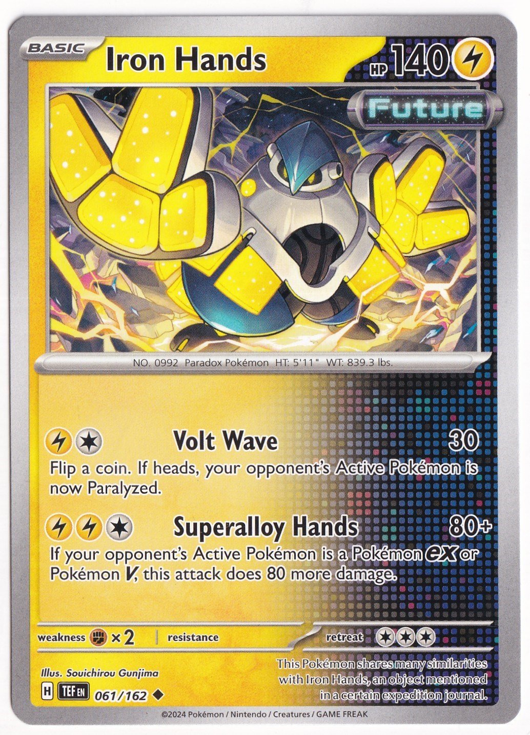 Temporal ForcesIron Hands 061/162 - Temporal Forces - Pokemon Kartı (Mint)