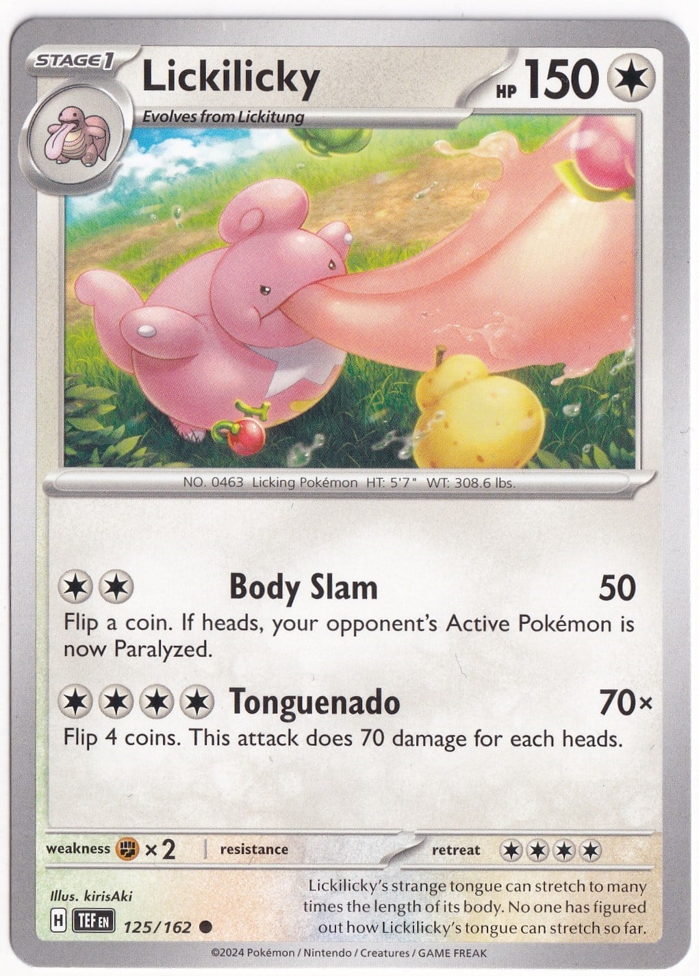 Temporal ForcesLickilicky 125/162 - Temporal Forces - Pokemon Kartı (Mint)
