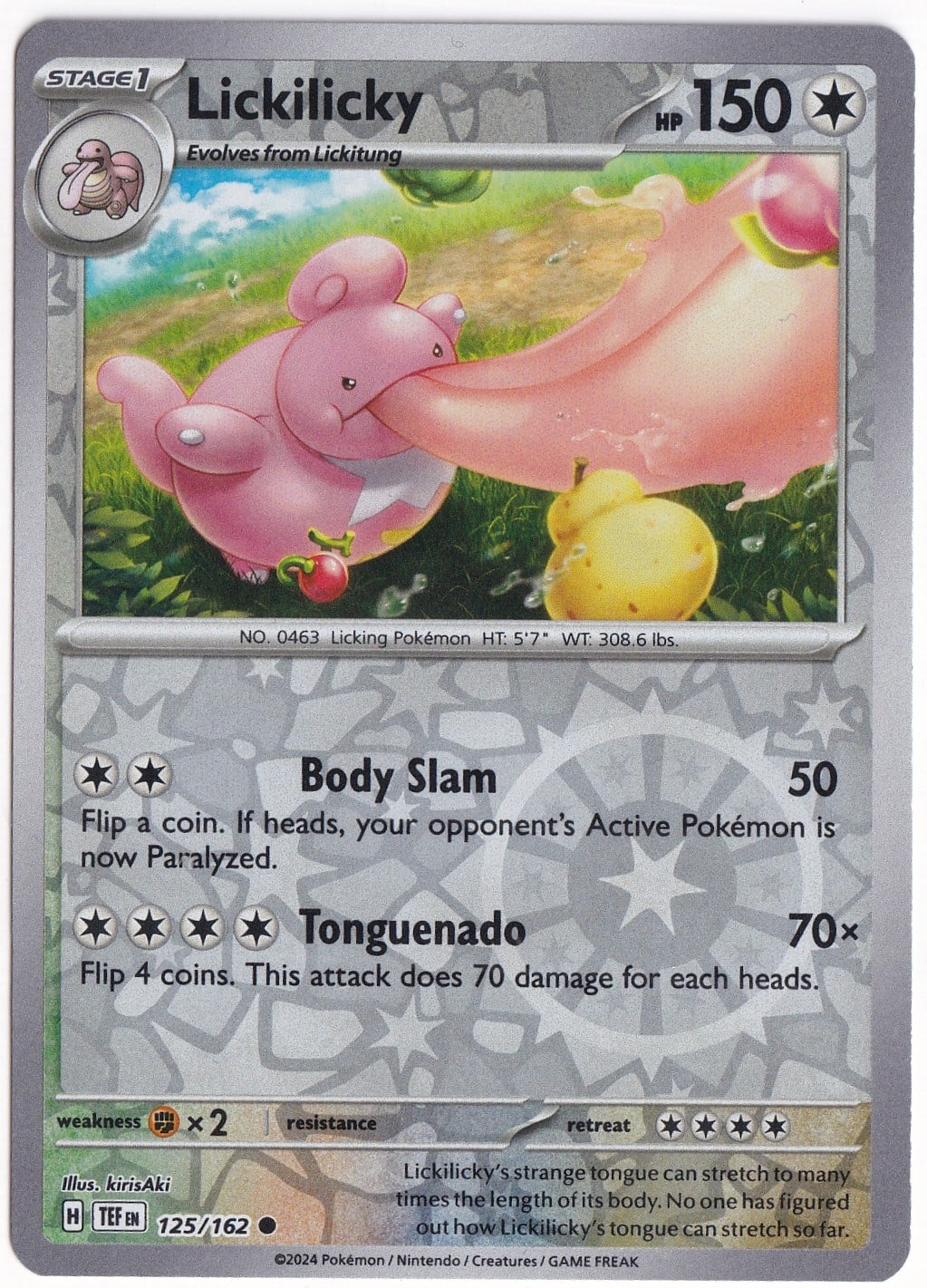 Temporal ForcesLickilicky [Reverse Holo] 125/162 - Temporal Forces - Pokemon Kartı (Mint)