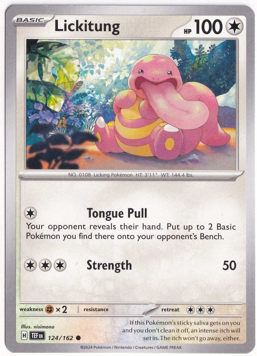 Temporal ForcesLickitung 124/162 - Temporal Forces - Pokemon Kartı (Mint)