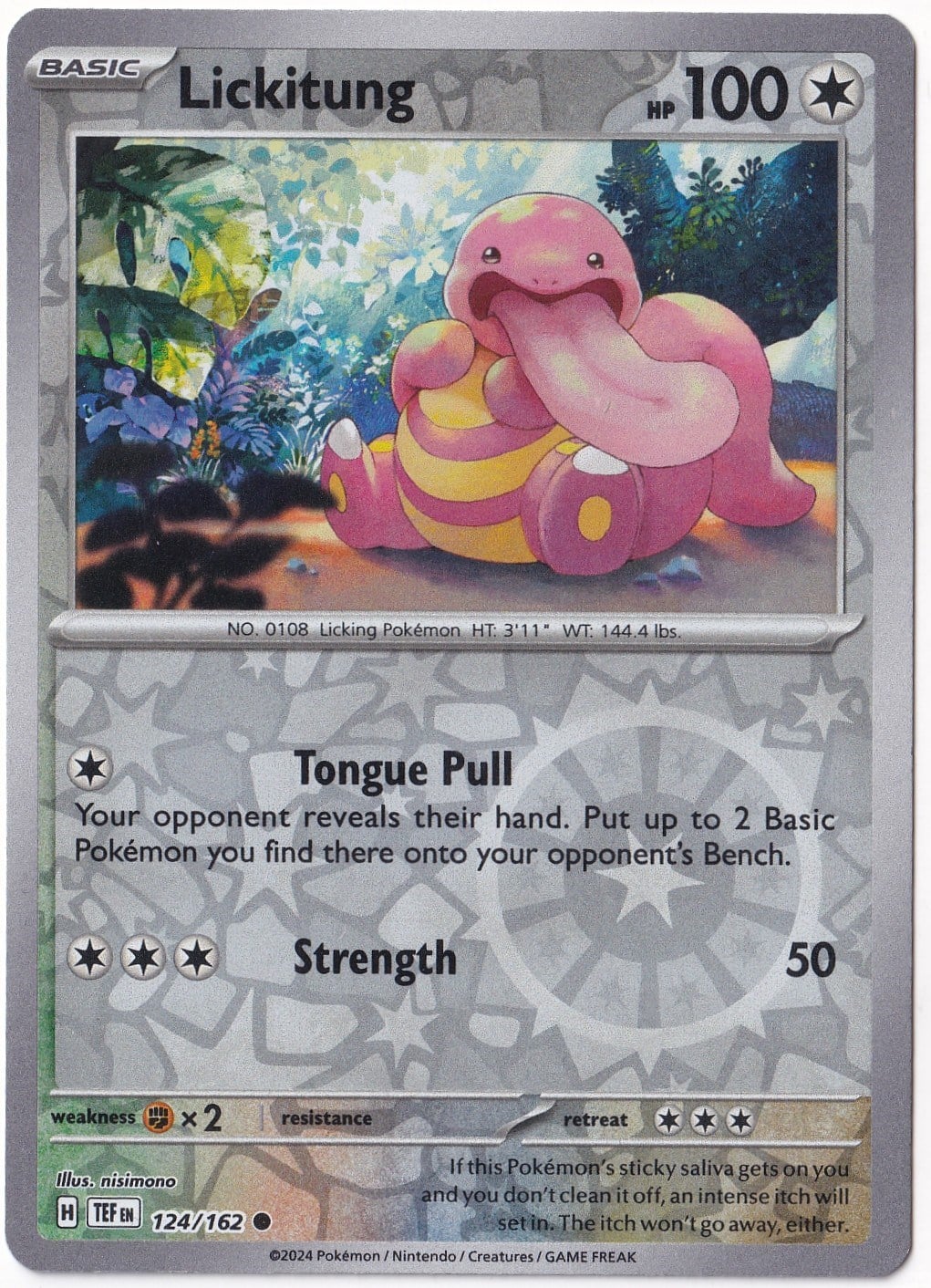 Temporal ForcesLickitung [Reverse Holo] 124/162 - Temporal Forces - Pokemon Kartı (Mint)