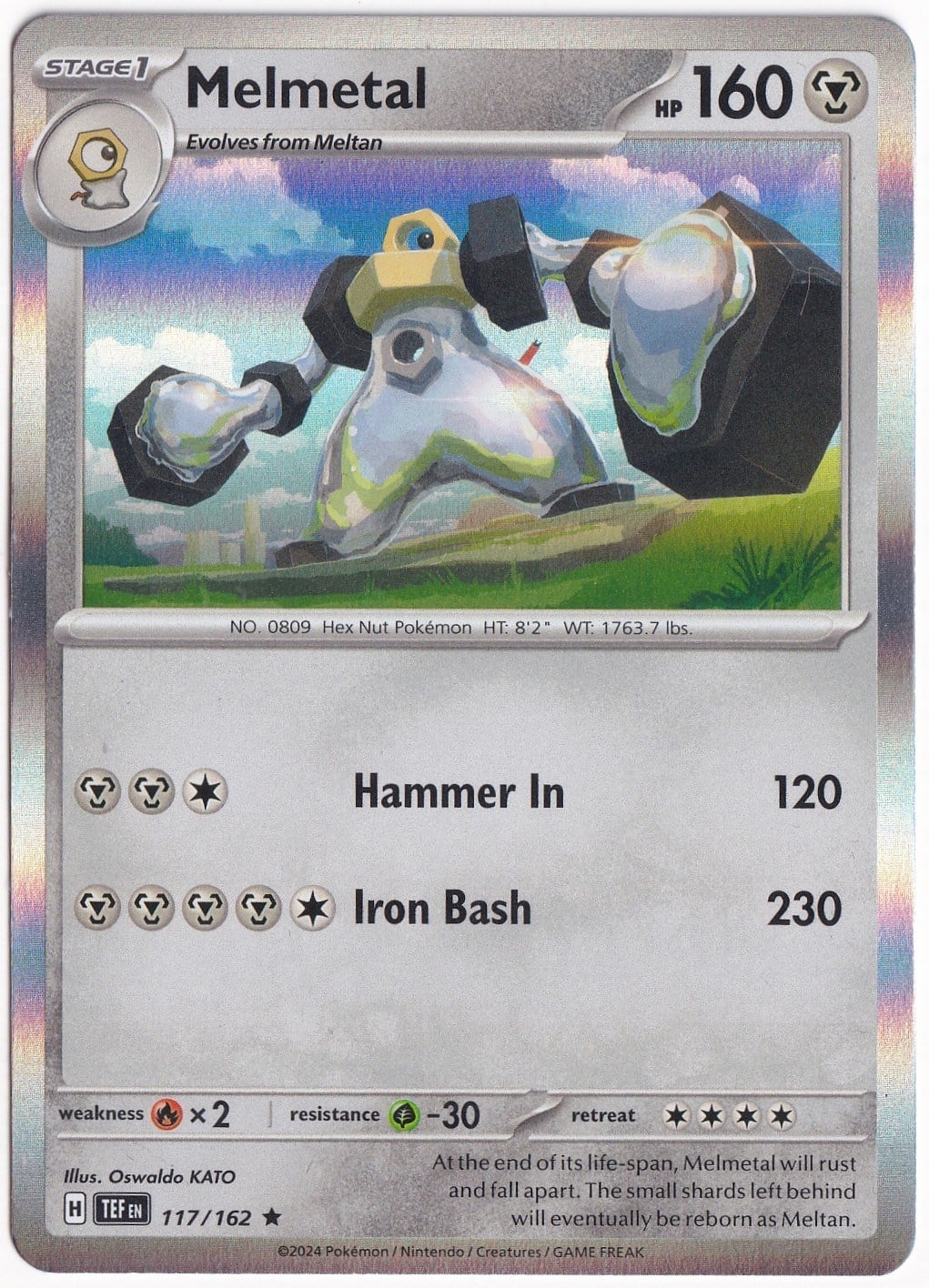 Temporal ForcesMelmetal [Holo] 117/162 - Temporal Forces - Pokemon Kartı (Mint)