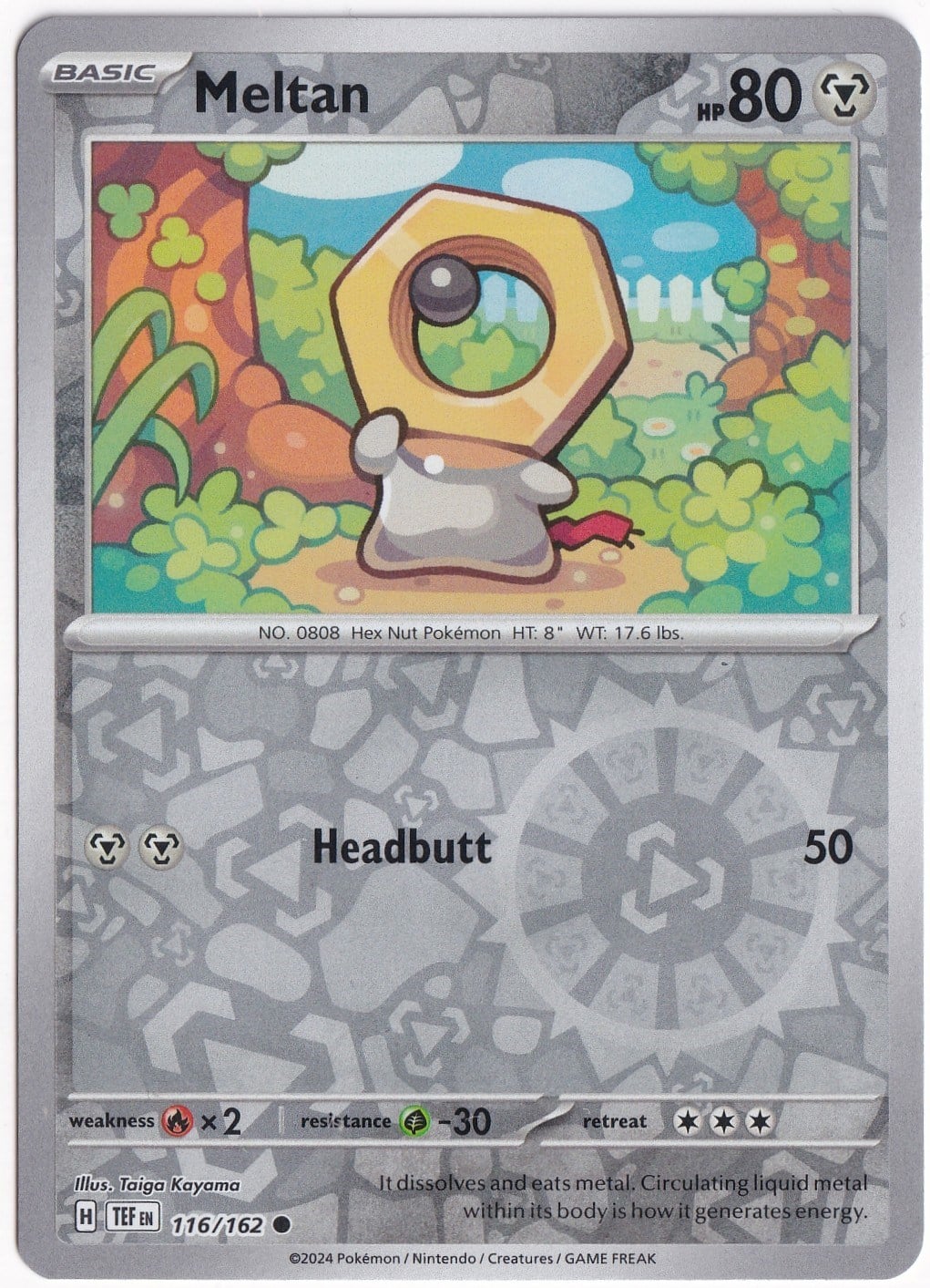 Temporal ForcesMeltan [Reverse Holo] 116/162 - Temporal Forces - Pokemon Kartı (Mint)