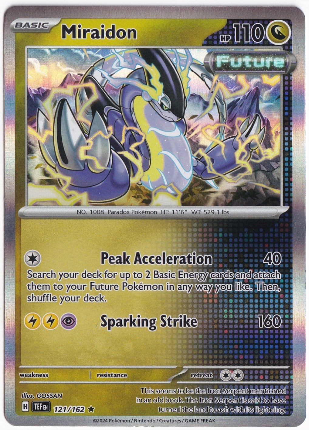 Temporal ForcesMiraidon [Holo] 121/162 - Temporal Forces - Pokemon Kartı (Mint)
