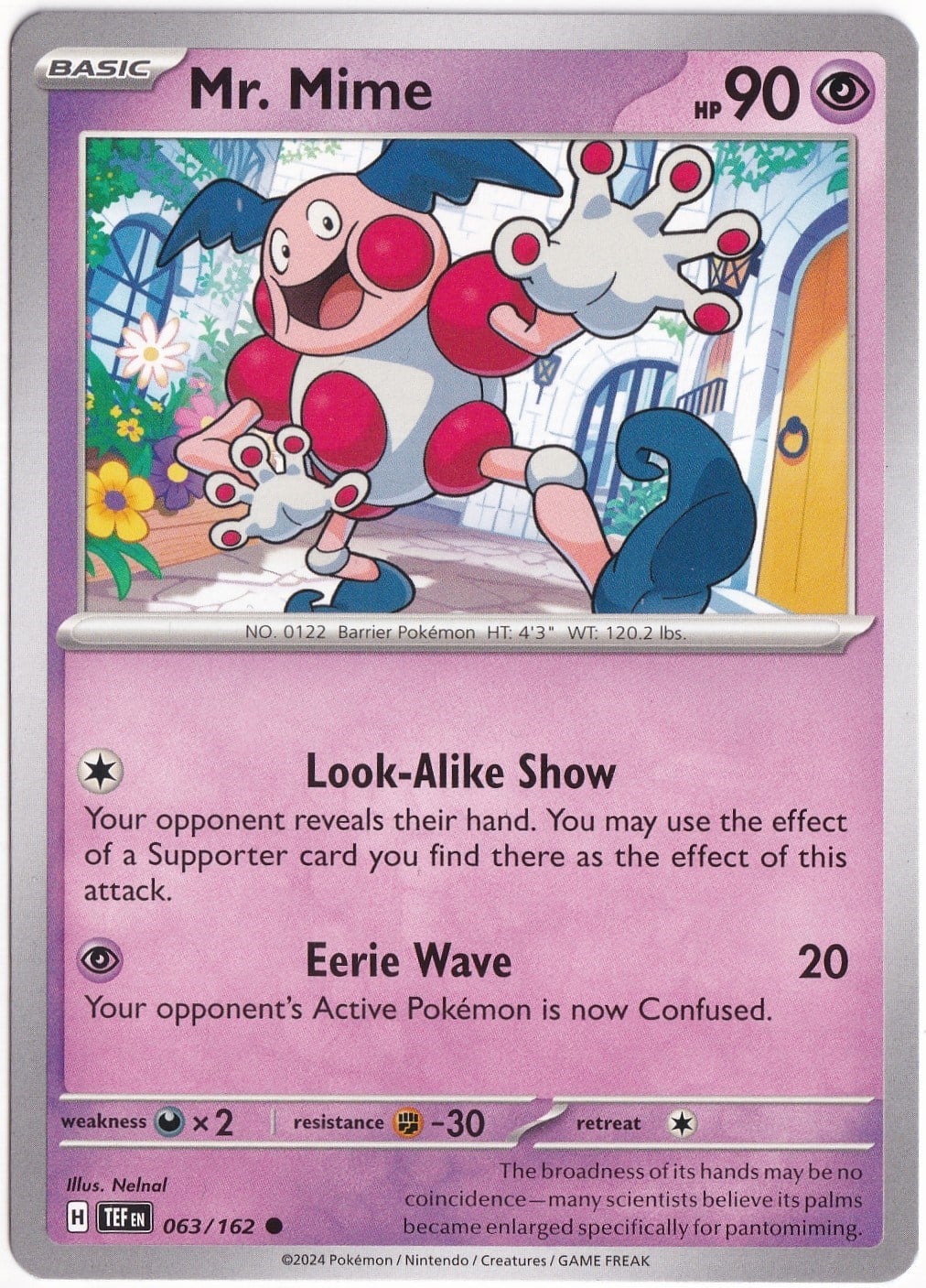Temporal ForcesMr. Mime 063/162 - Temporal Forces - Pokemon Kartı (Mint)