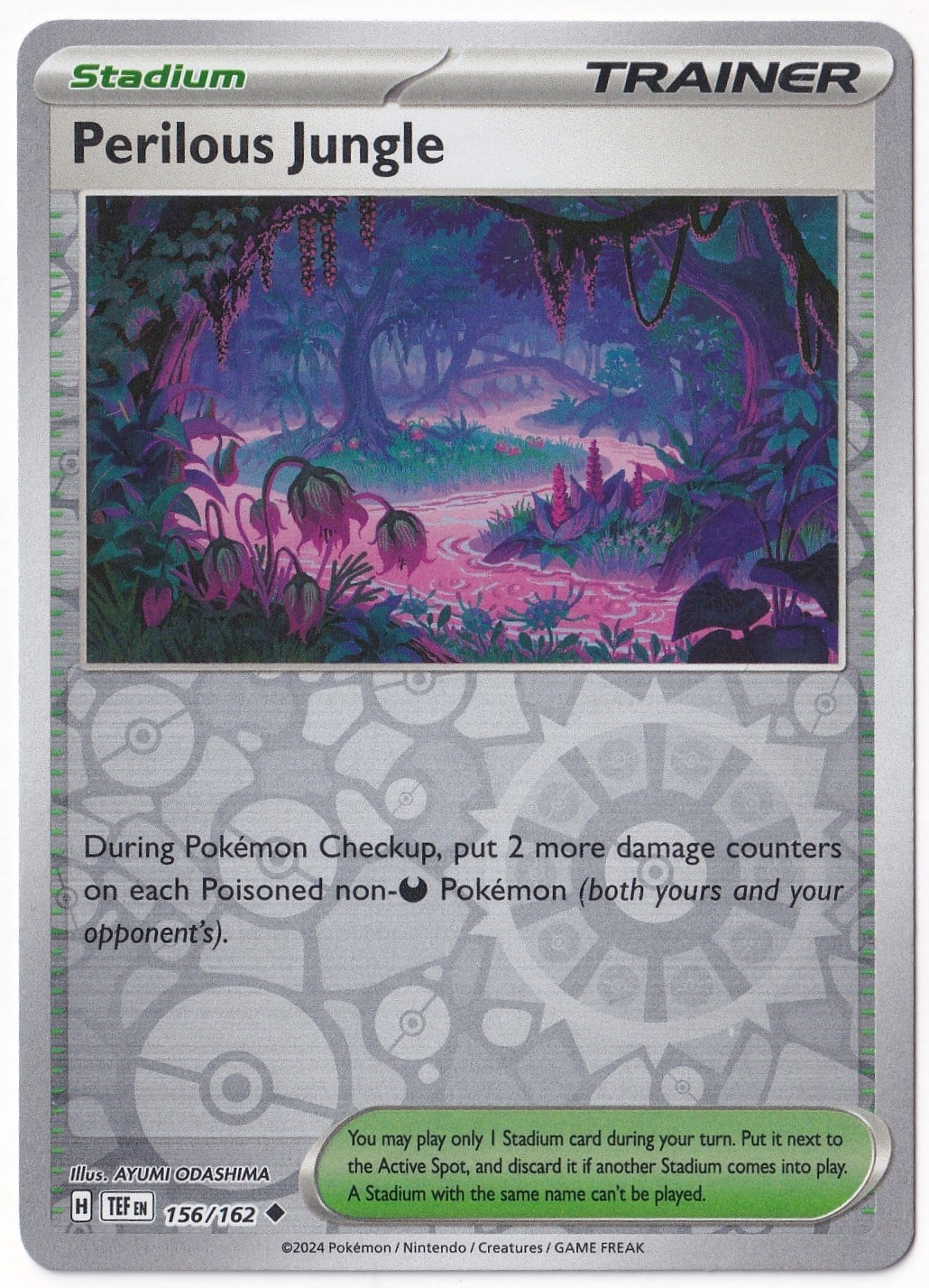 Temporal ForcesPerilous Jungle [Reverse Holo] 156/162 - Temporal Forces - Pokemon Kartı (Mint)
