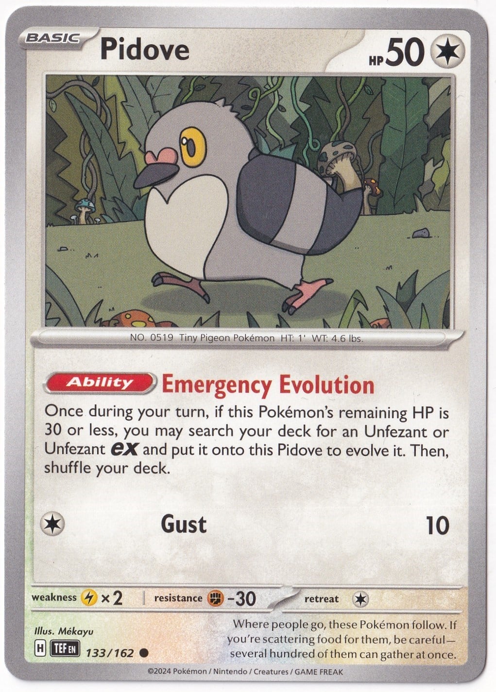 Temporal ForcesPidove 133/162 - Temporal Forces - Pokemon Kartı (Mint)