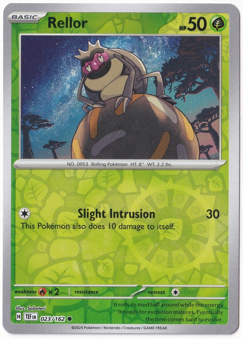 Temporal ForcesRellor [Reverse Holo] 023/162 - Temporal Forces - Pokemon Kartı (Mint)