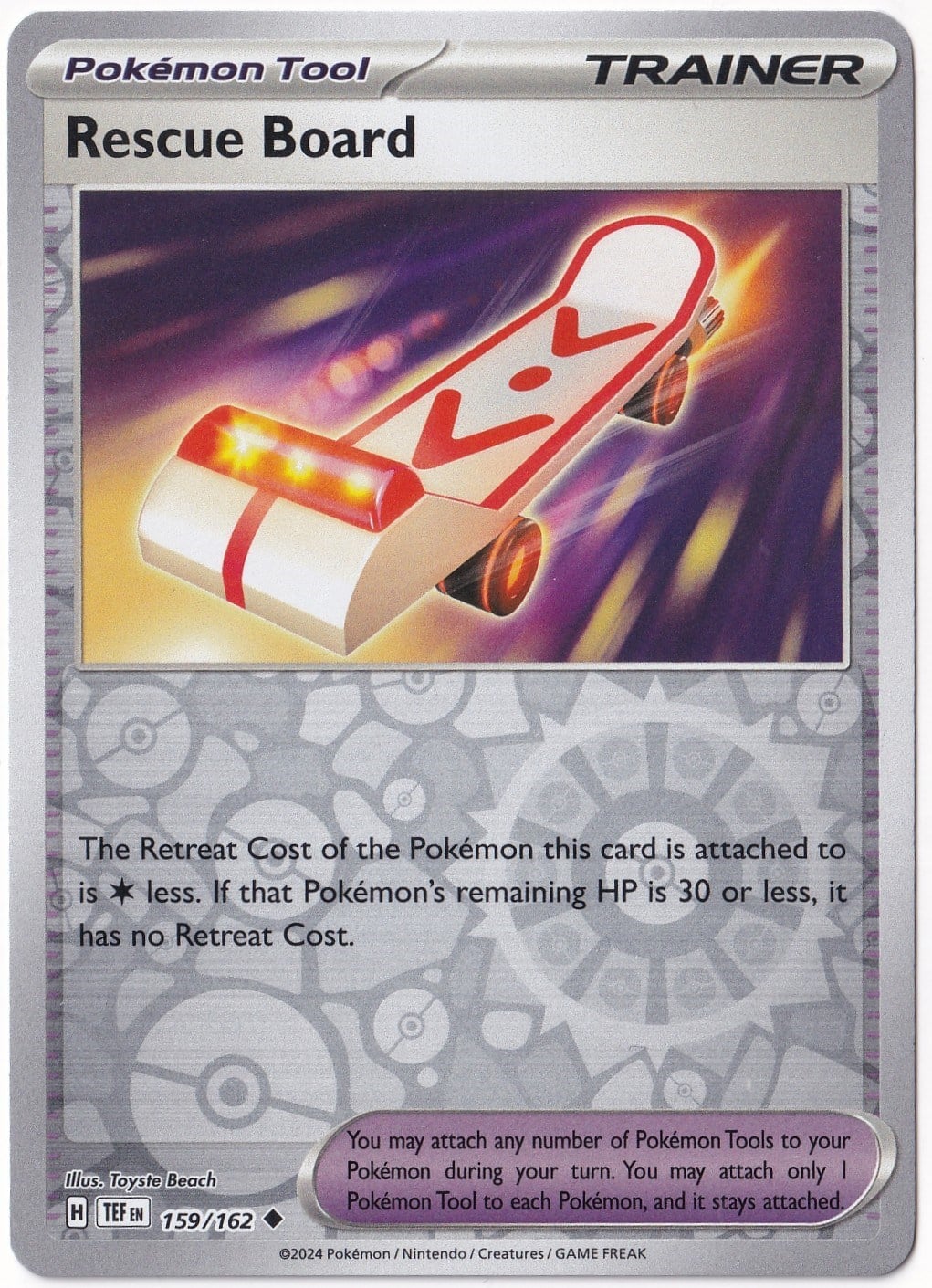 Temporal ForcesRescue Board [Reverse Holo] 159/162 - Temporal Forces - Pokemon Kartı (Mint)