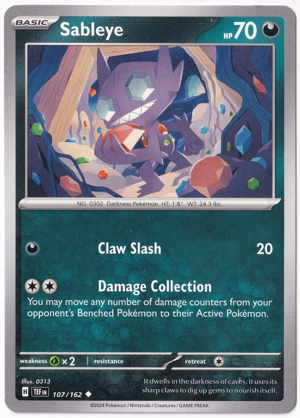 Temporal ForcesSableye 107/162 - Temporal Forces - Pokemon Kartı (Mint)