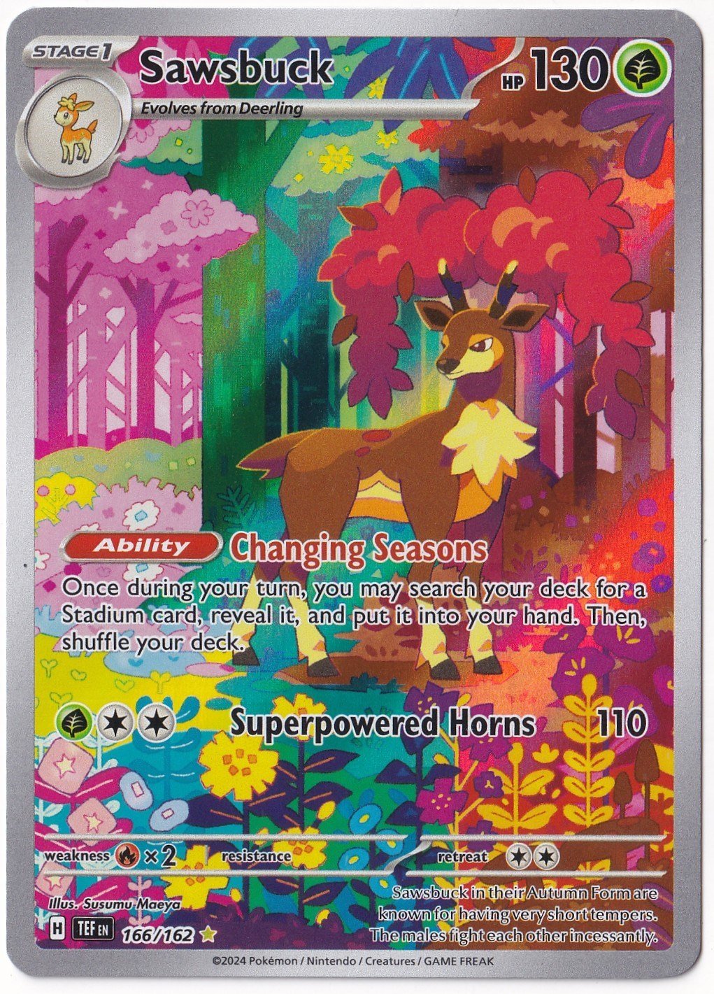 Temporal ForcesSawsbuck #166 - Pokemon Temporal Forces - Pokemon Kartı (Mint)