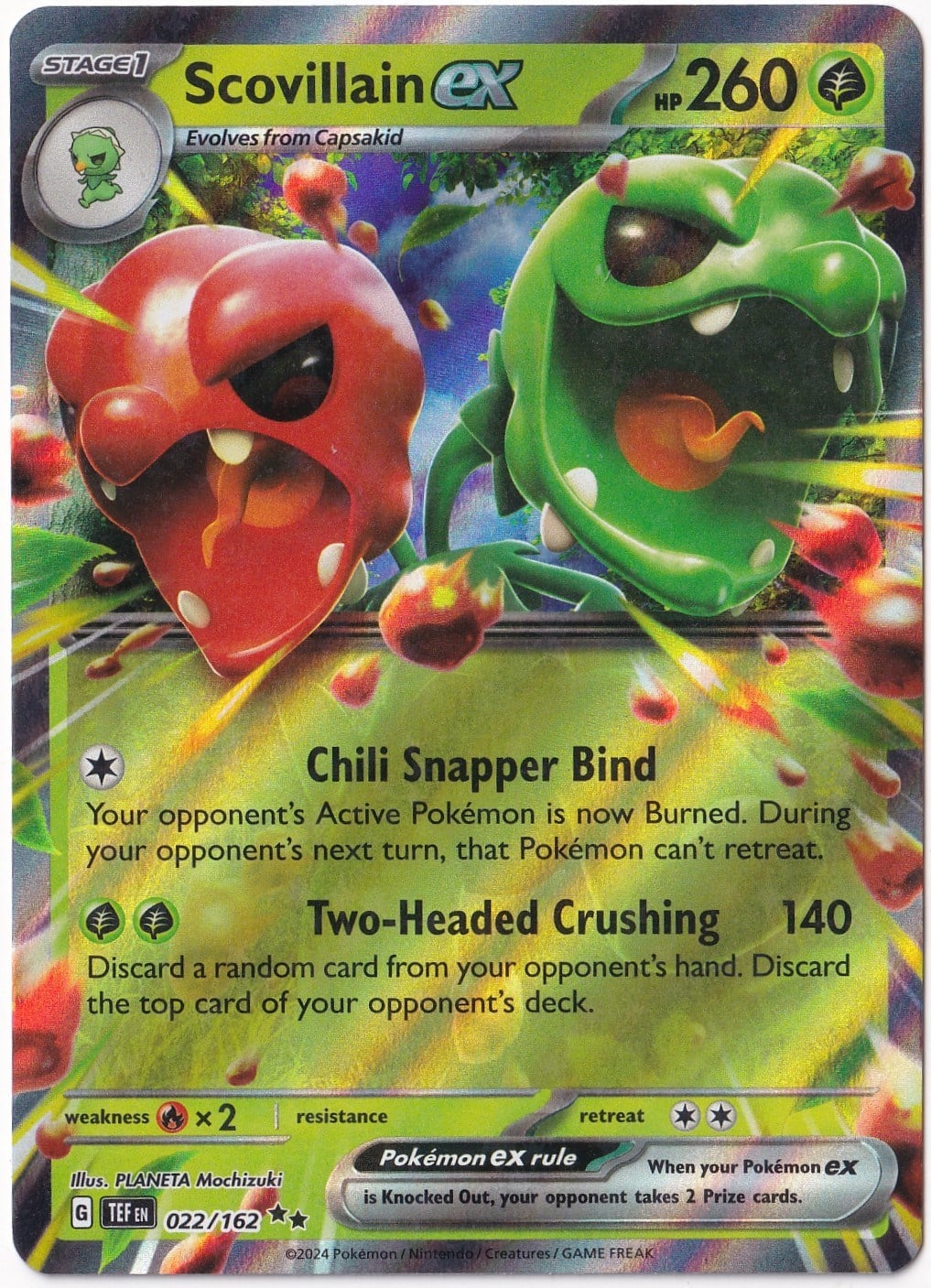 Temporal ForcesScovillain ex #22 - Pokemon Temporal Forces - Pokemon Kartı (Mint)