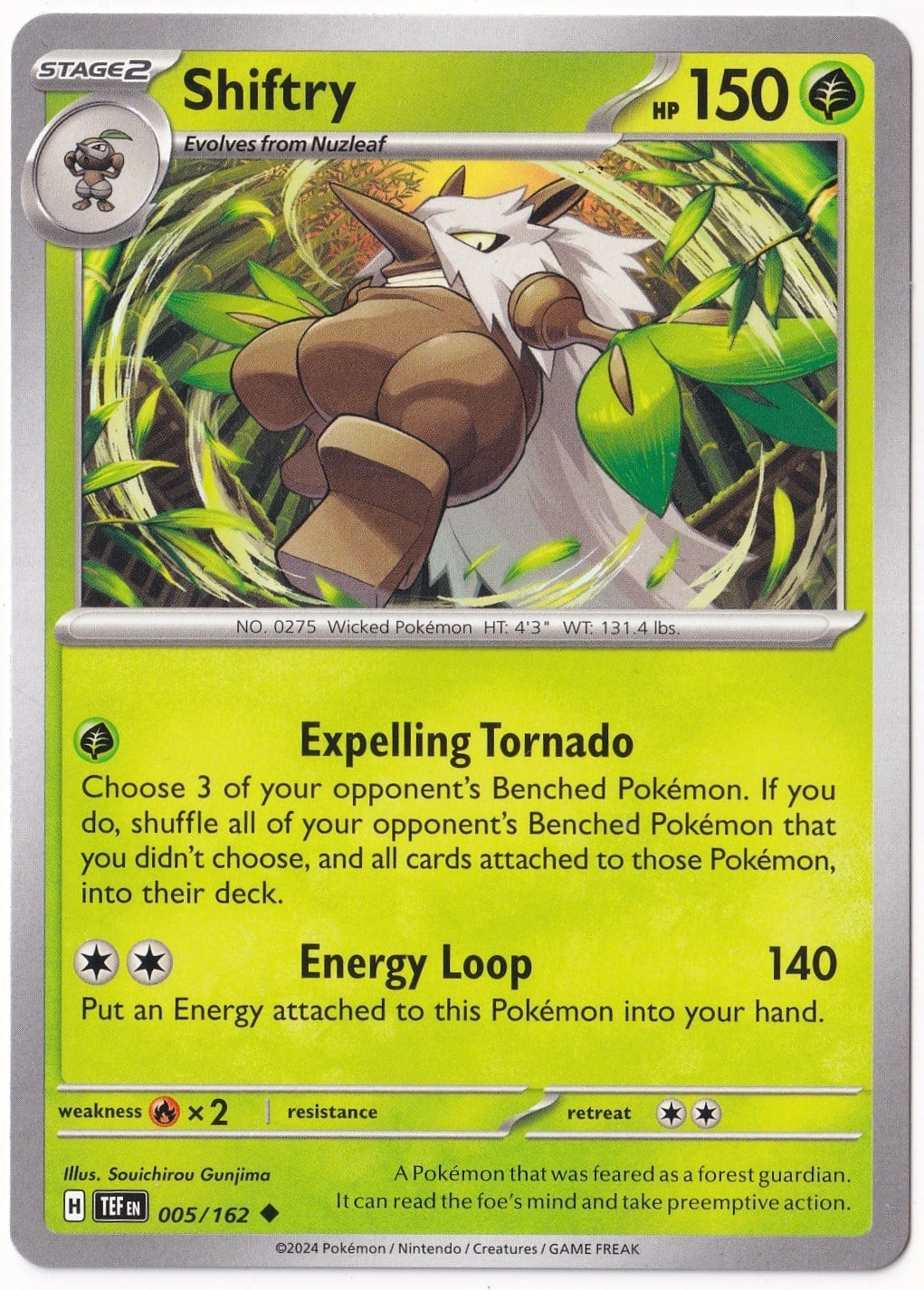 Temporal ForcesShiftry 005/162 - Temporal Forces - Pokemon Kartı (Mint)