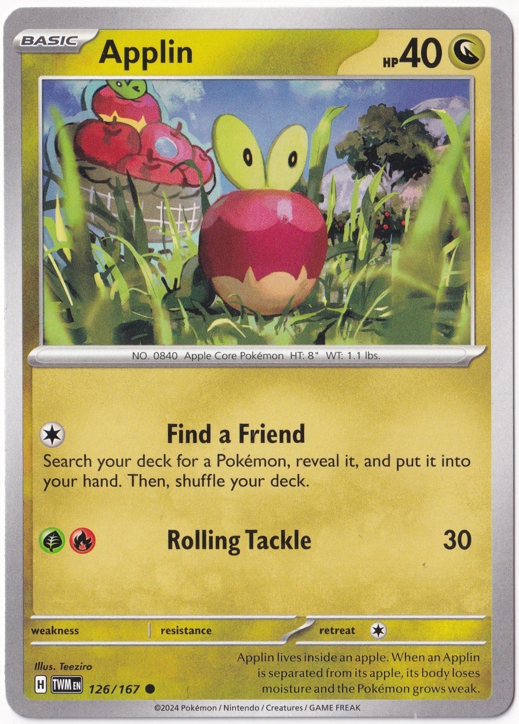 Twilight MasqueradeApplin 126/167 - Twilight Masquerade - Pokemon Kartı (Mint)