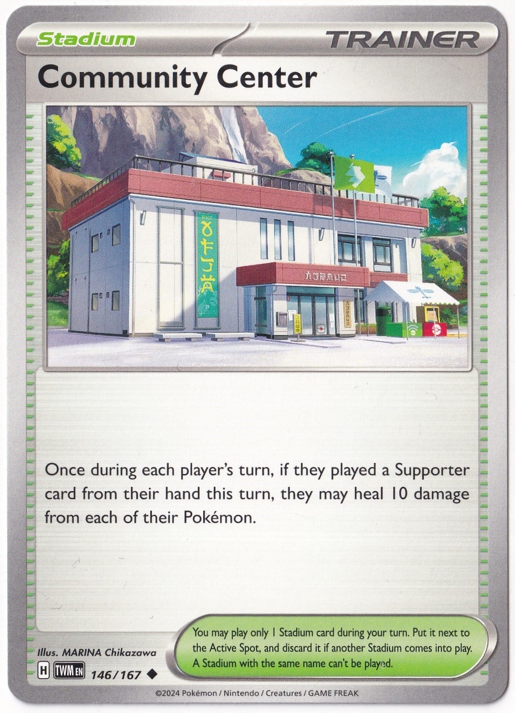 Twilight MasqueradeCommunity Center 146/167 - Twilight Masquerade - Pokemon Kartı (Mint)