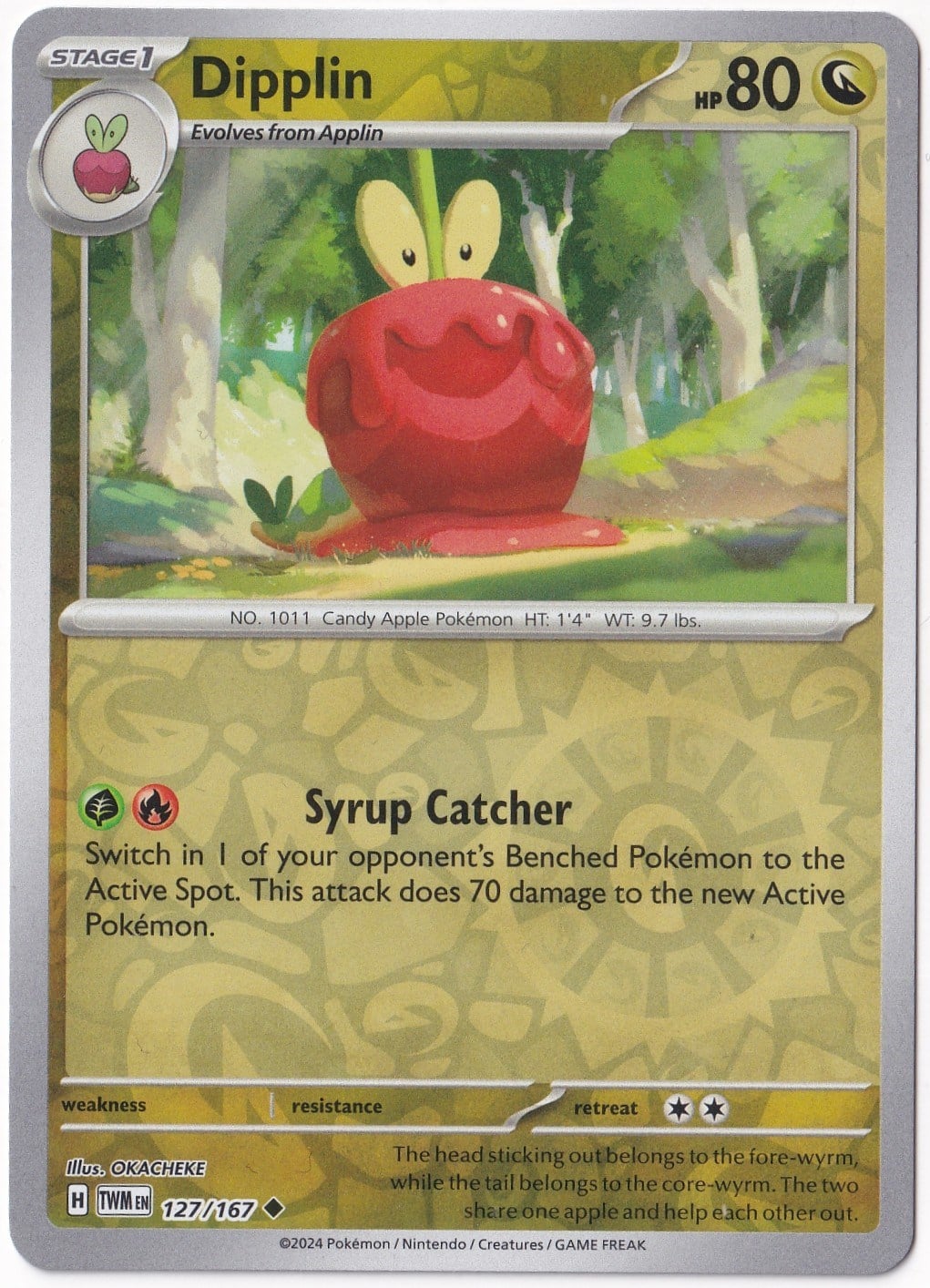 Twilight MasqueradeDipplin [Reverse Holo] 127/167 - Twilight Masquerade - Pokemon Kartı (Mint)